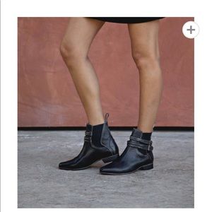 Black Bedstu leather booties Like NEW